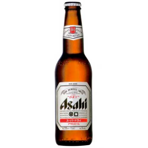 bouteille de bière japonaise Asahi en 33 cl